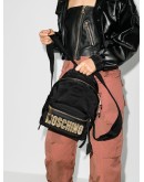 logo-appliqued backpack