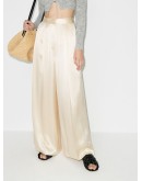 wide leg pleated trousers