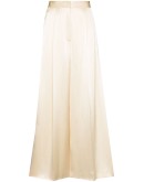 wide leg pleated trousers
