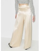 wide leg pleated trousers
