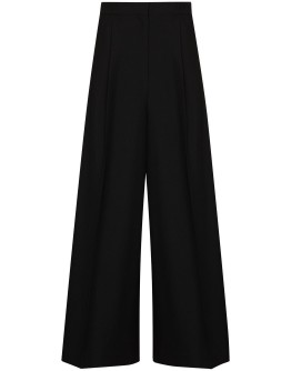 wide-leg high-rise trousers