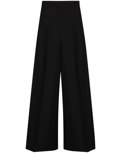 wide-leg high-rise trousers