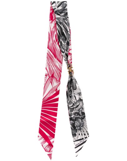 tropical-print skinny head scarf