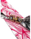 tropical-print skinny head scarf