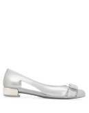 bow-detail glitter flat pumps