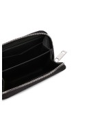 logo-print zip purse