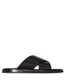 criss-cross slip-on sandals