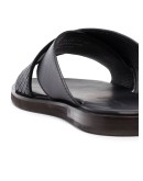 criss-cross slip-on sandals