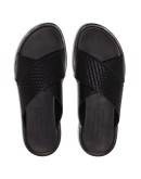 criss-cross slip-on sandals