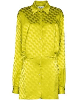jacquard shirt dress