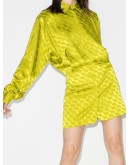 jacquard shirt dress
