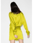 jacquard shirt dress