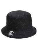 tonal logo print bucket hat