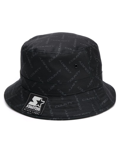 tonal logo print bucket hat