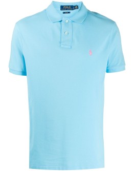 embroidered logo polo shirt