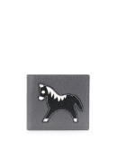 medium animal icon appliqué bifold wallet