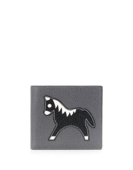 medium animal icon appliqué bifold wallet