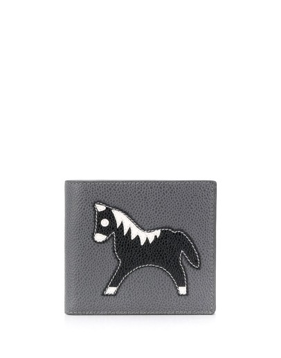 medium animal icon appliqué bifold wallet