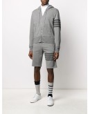 cotton striped track shorts