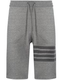 cotton striped track shorts