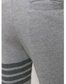 cotton striped track shorts