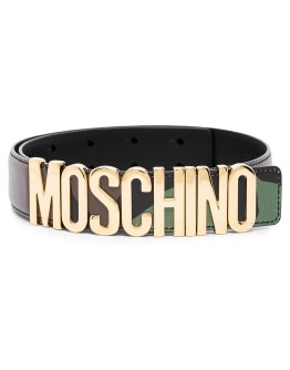 logo-embellished belt 
