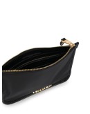 logo zip clutch bag