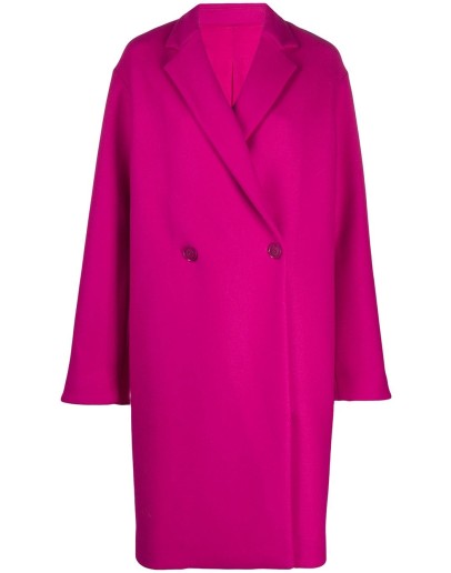double breasted mid-length coat