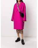 double breasted mid-length coat