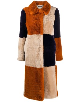 Fur Free Fur panelled coat