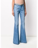 belted flared jeans