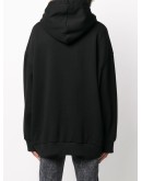 tangerine elephant-print hoodie