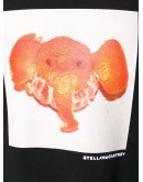 tangerine elephant-print hoodie