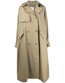 oversized double-breasted trench coat