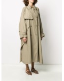 oversized double-breasted trench coat