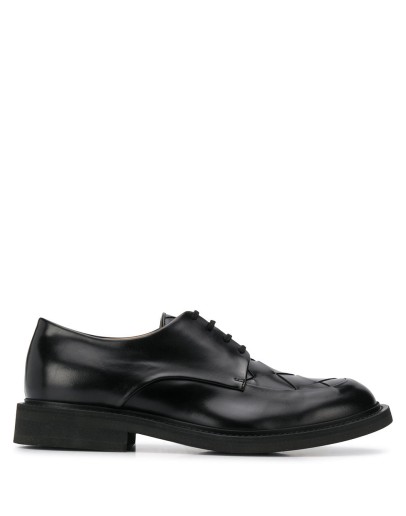 intrecciato weave Derby shoes