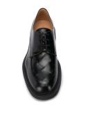 intrecciato weave Derby shoes