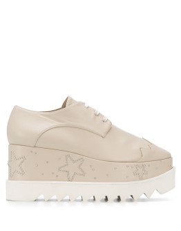 star appliqué platform shoes