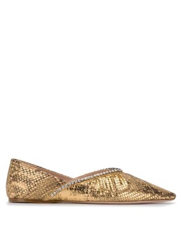 mock crock crystal ballerina shoes