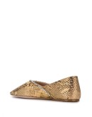 mock crock crystal ballerina shoes
