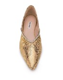 mock crock crystal ballerina shoes