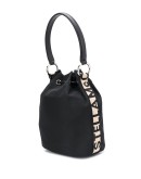 logo-stripe bucket bag