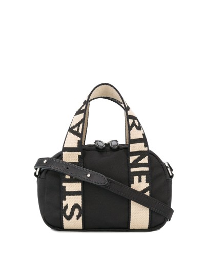 embossed logo shoulder bag