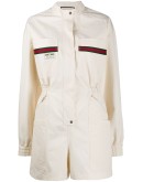 Web logo patch playsuit
