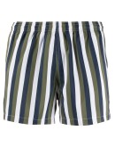 striped swim shorts