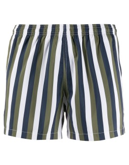 striped swim shorts