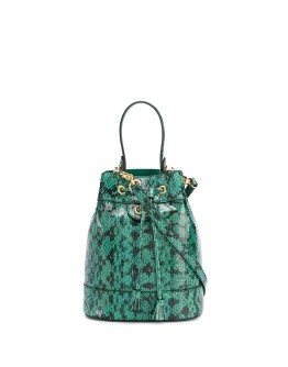 Ophidia snakeskin-effect bucket bag