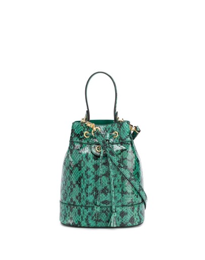 Ophidia snakeskin-effect bucket bag