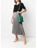Ophidia snakeskin-effect bucket bag