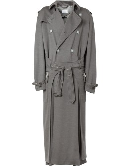 cargo pocket detail trench coat